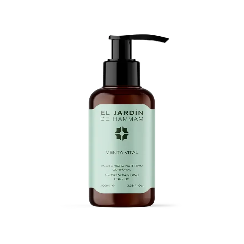 Le Jardin du Hammam Huile corporelle hydro-nourrissante à la menthe vitale, 100 ml