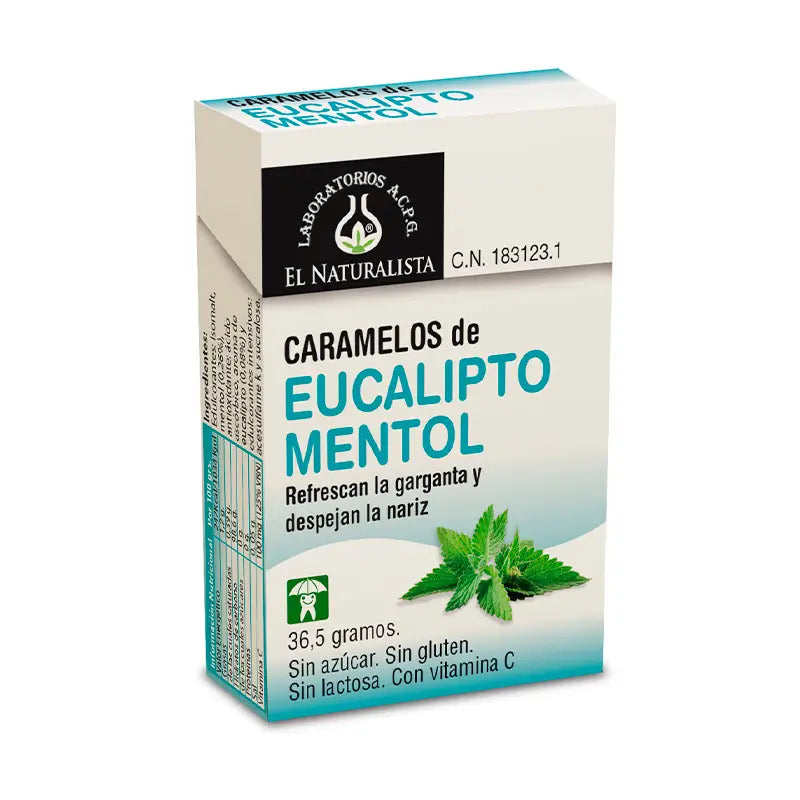 El Naturalista Sugarfree Eucalyptus Menthol Candies 36,5 g