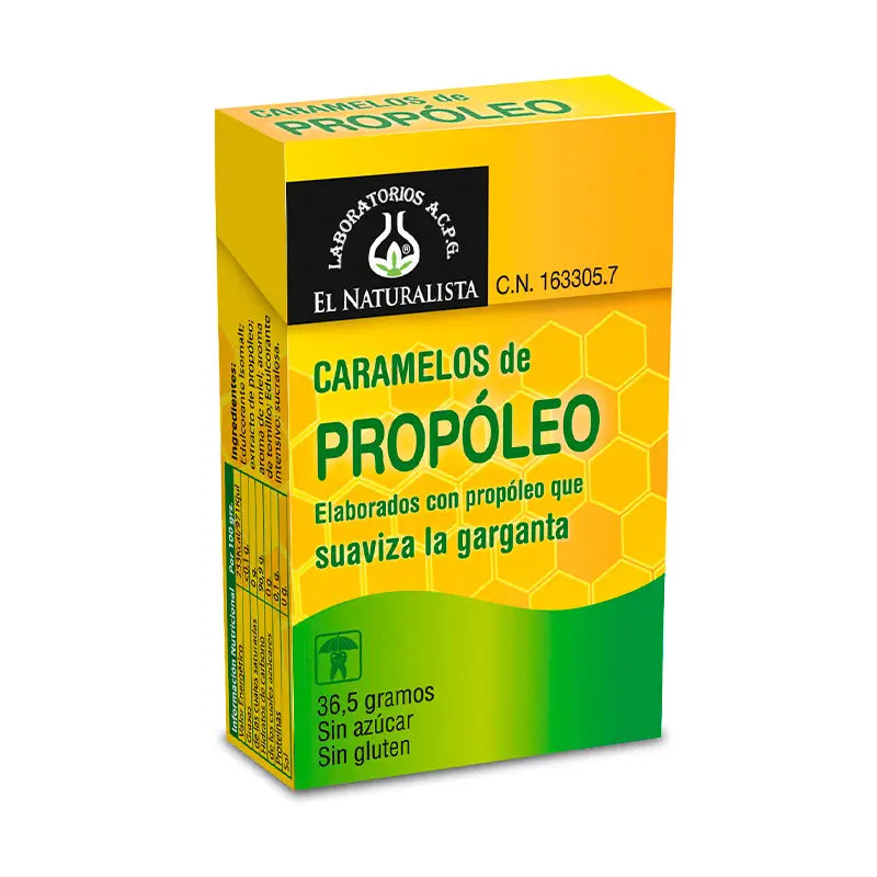 El Naturalista Propolis candies 20 unités Sugarfree 36,5 grammes