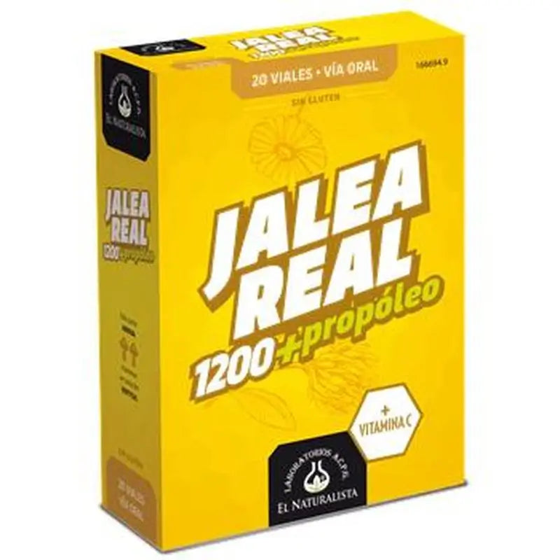El Naturalista Royal Jelly for Adults with Propolis, Food Supplement, 10 Vials