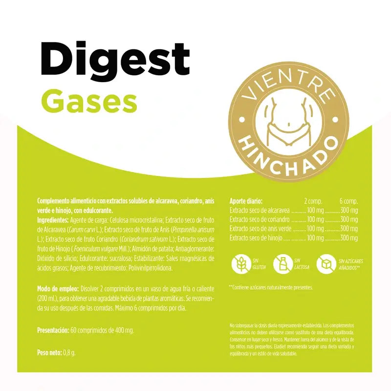 Eladiet Digest Gases (Aero), 60 comprimés