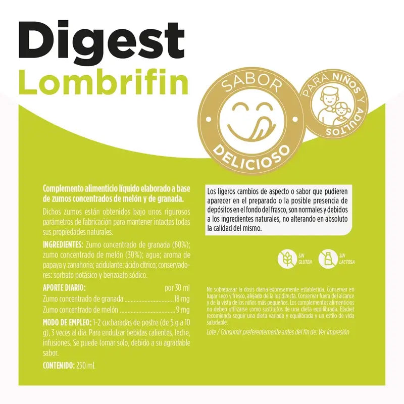 Eladiet Lombrifin Sirop, 250 ml