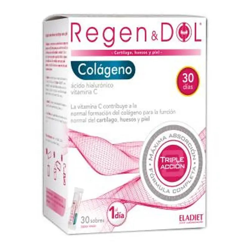 Eladiet Regen & Dol Amp Collagen Lemon Flavour, 30 Sbrs.