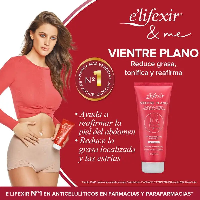 Elifexir Ventre Plat Crème raffermissante pour le ventre 200Ml