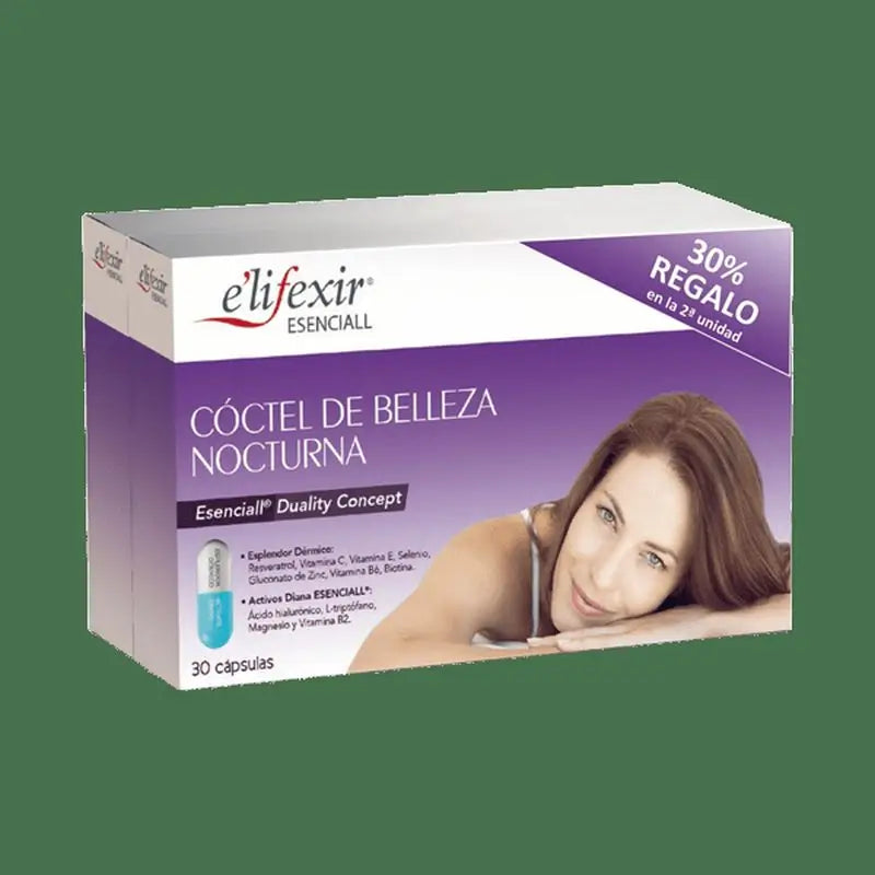 Elifexir Essential Night Beauty Cocktail Hyaluronic Acid 60 Capsules