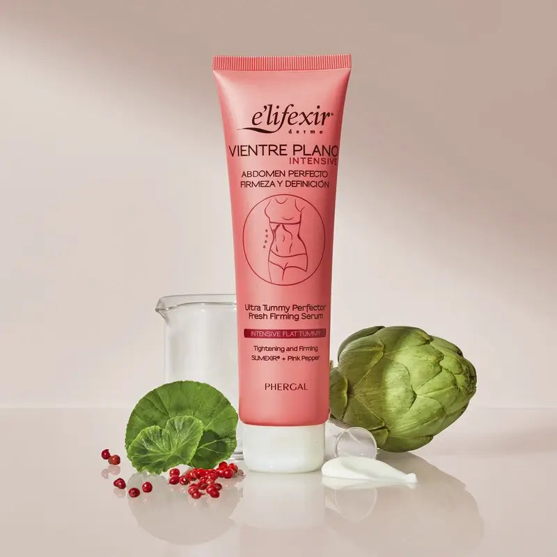 Elifexir Sérum Ventre Plat Réducteur Intensif Abdomen Raffermissant Brûleur de Graisse 150Ml