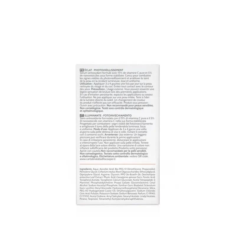 Endocare Sérum antioxydant à la vitamine C éclat C20%, 30 ml