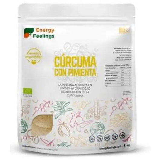 Energy Feelings Curcuma With Pepper Powder 1Kg. Eco Vegan Sg