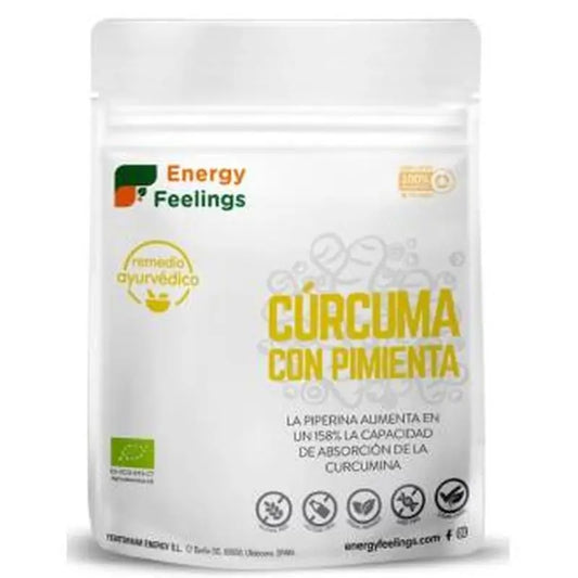 Energy Feelings Curcuma with Pepper Powder 200Gr. Eco Vegan Sg