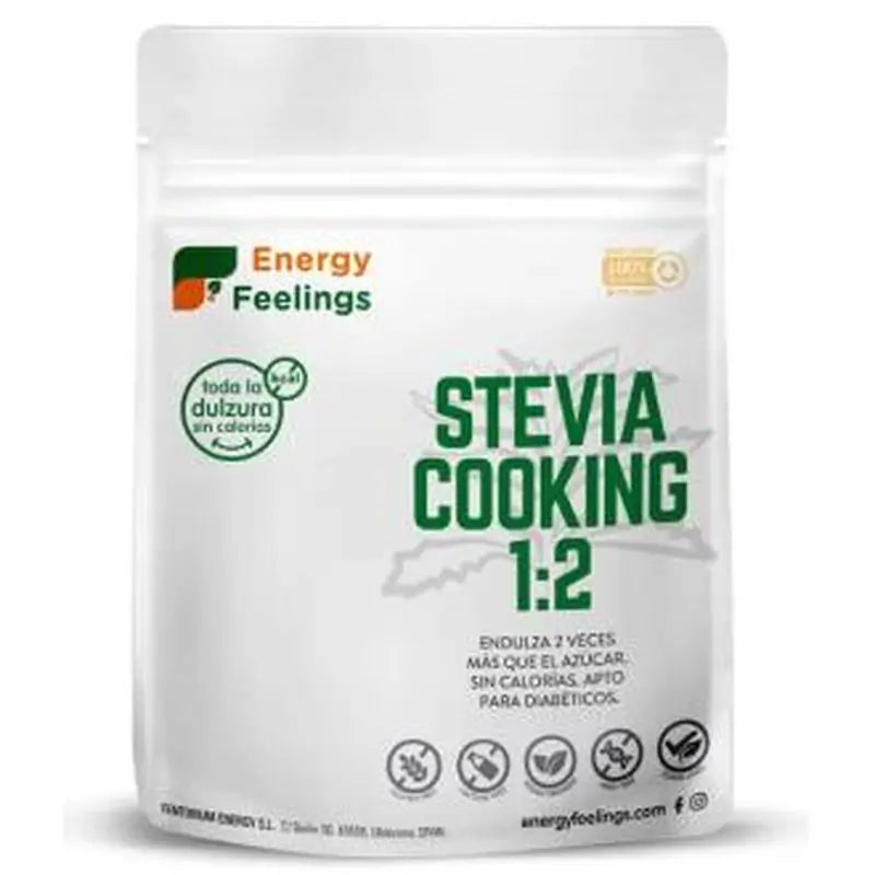 Energy Feelings Stevia Cooking 1:2 200Gr. Vegan Sg**