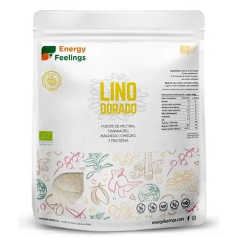 Energy Feelings Golden Linseed Powder 500Gr. Eco Vegan Sg