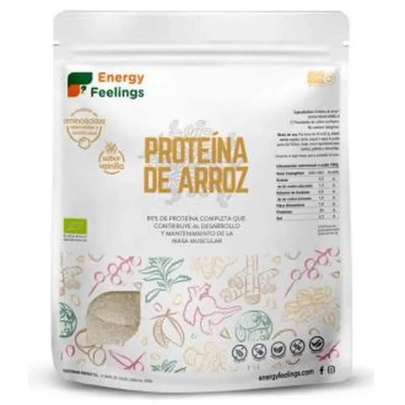 Energy Feelings Rice Protein Vanilla 1Kg. Eco Vegan Sg