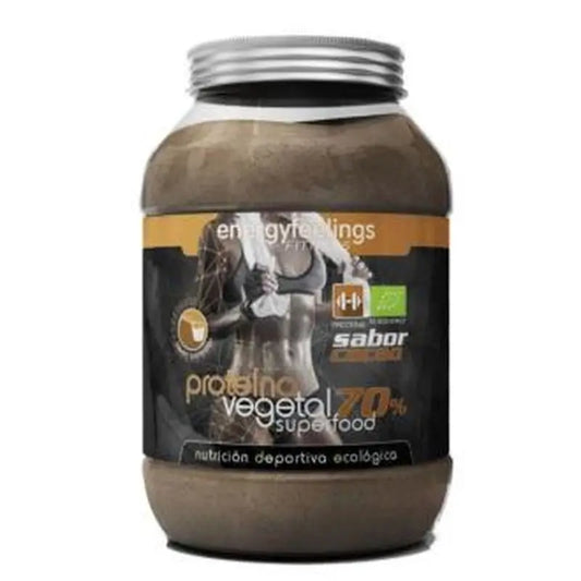 Energy Feelings Vegan Protein 70% Cocoa 1,5Kg. Eco Vegan**