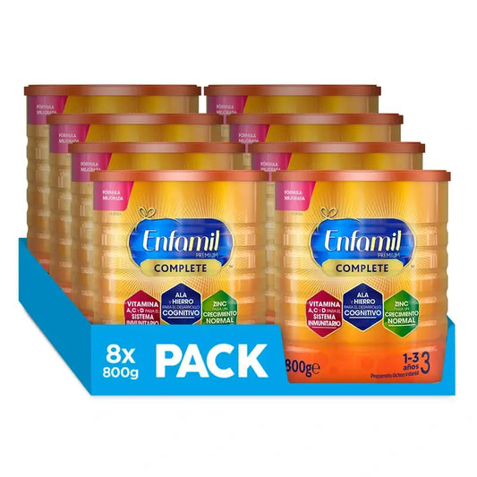 Enfamil Complete 3 Growing-Up Milk, 8 X 800g
