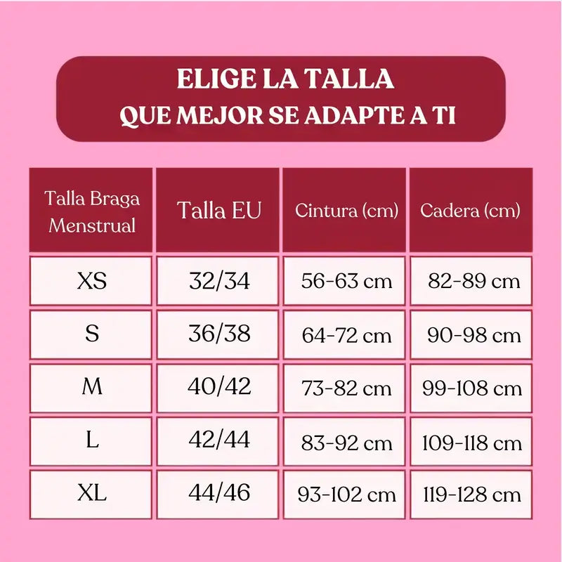 Enna Menstrual Panty Floral Classic Dia - Heavy Flow, Taille L, Noir, Pack 2 PCs