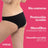 Enna Menstrual Panty Free Cut Medium Flow Day Taille 2, Noir