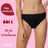 Enna Menstrual Panty Free Cut Medium Flow Day Taille 2, Noir Pack 2 Unités