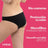 Enna Menstrual Panty Free Cut Medium Flow Day Taille 2, Noir Pack 2 Unités