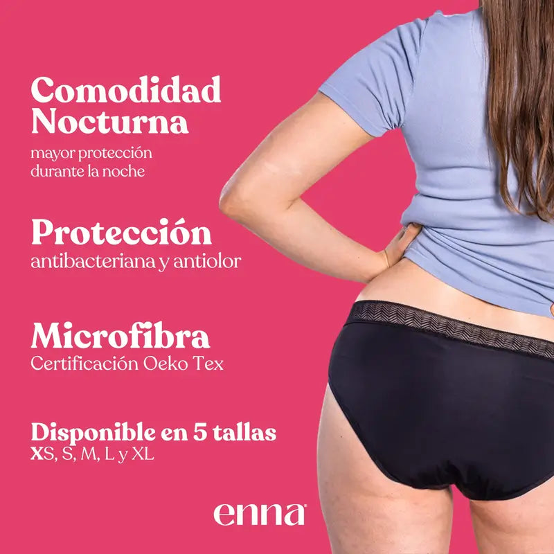 Enna Menstrual Panty Modern Hipster - Heavy Flow, Taille XL
