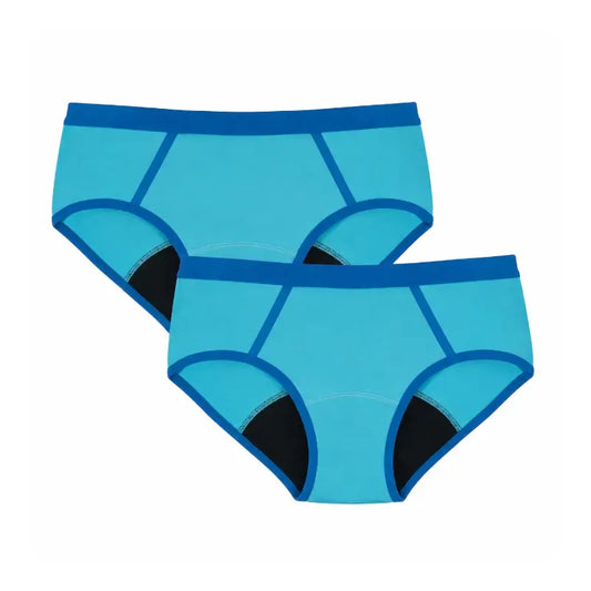 Enna Menstrual Panty Teens Sporty - Medium Flow, 152 Cm, Blue, Pack 2 Units