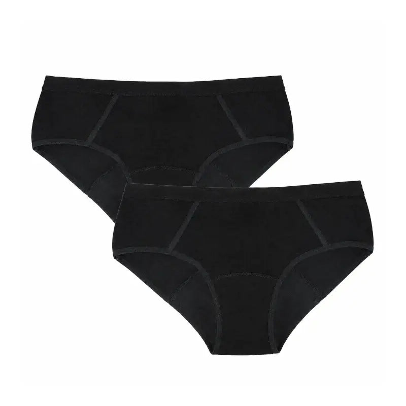 Enna Menstrual Panty Teens Sporty - Medium Flow, 152 Cm, Black, Pack 2 Units