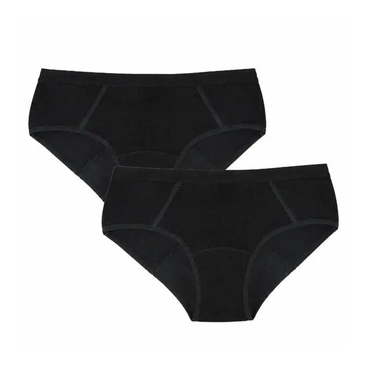 Enna Menstrual Panty Teens Sporty - Medium Flow, 152 Cm, Black, Pack 2 Units