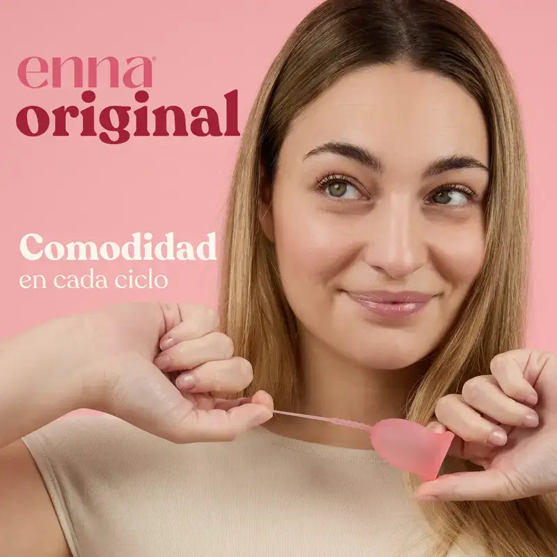 Coupe menstruelle Enna Cycle Original sans applicateur, taille M, paquet de 2 unités