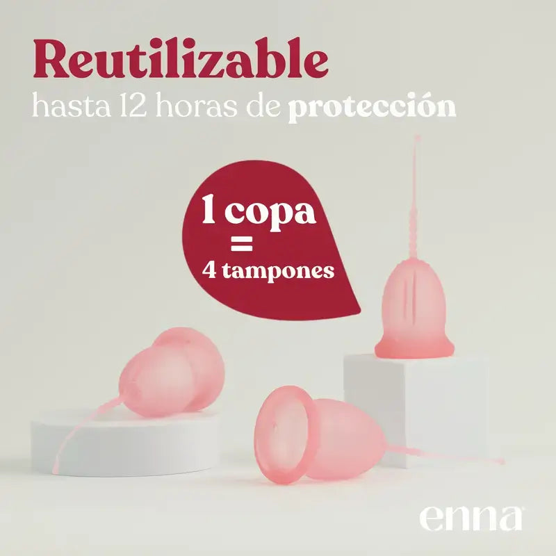 Coupe menstruelle Enna Cycle Original Taille L, paquet de 2 unités