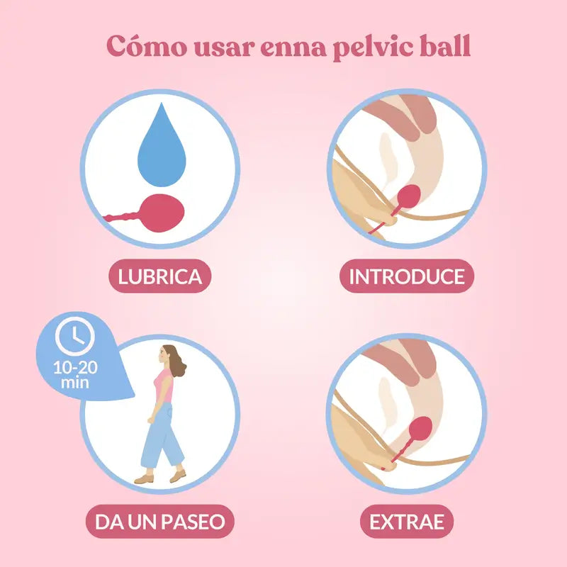 Enna Pelvic Ball Lite Exerciseur du plancher pelvien pour l'incontinence urinaire