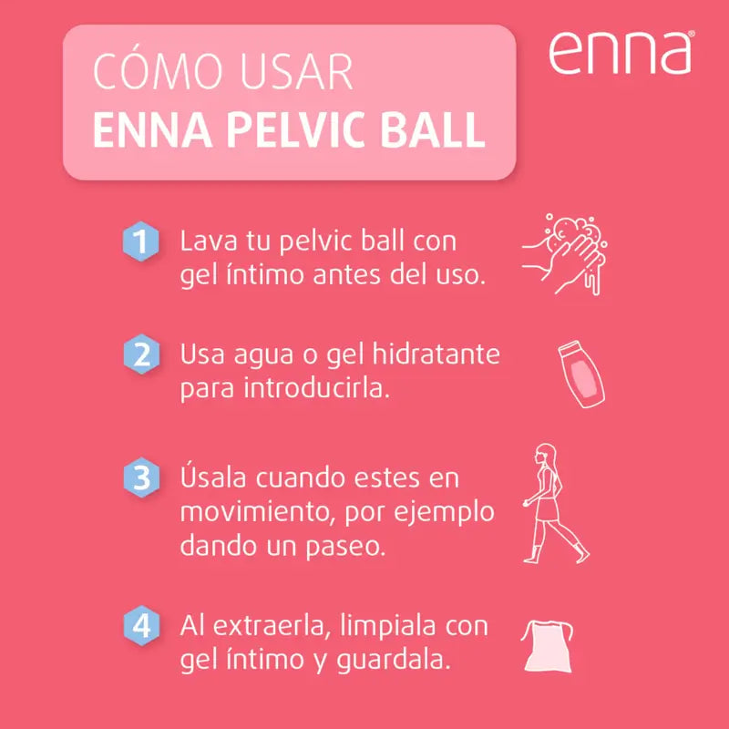 Enna Pelvic Ball Lite Exerciseur du plancher pelvien pour l'incontinence urinaire