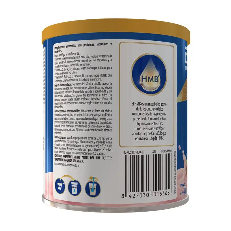Ensure Nutrivigor, saveur fraise, 400 g