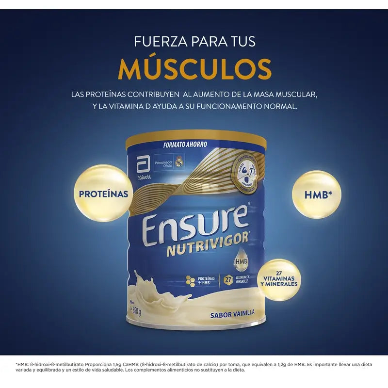 Ensure Nutrivigor Vanille 2 x 850 g, 1 700 grammes
