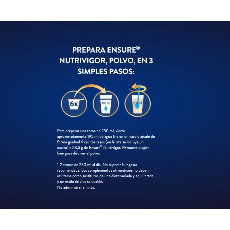 Ensure Nutrivigor Vanille Boîte 3x850g