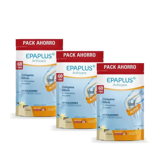 Epaplus Arthicare Collagène Antiox Vanille en poudre, 60 jours, 654 g, lot de 3