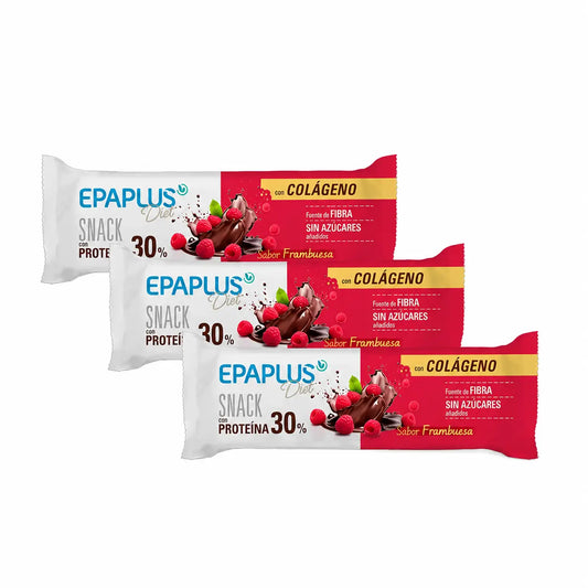 Epaplus Diet Snack, saveur framboise, lot de 3