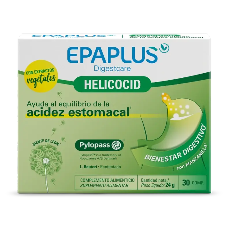 Epaplus Digestcare Helicocid , 30 comprimés