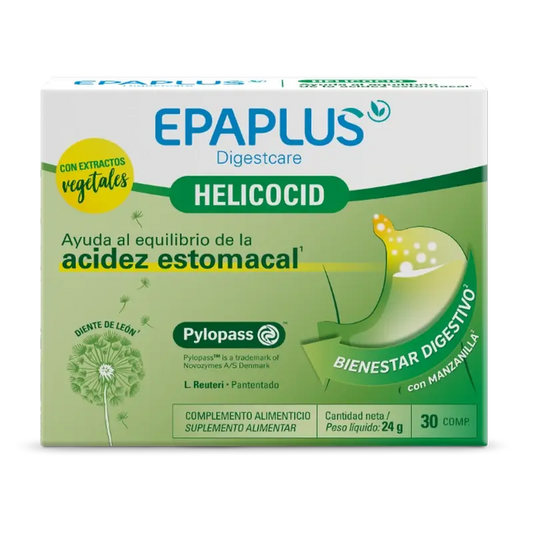 Epaplus Digestcare Helicocid , 30 comprimés