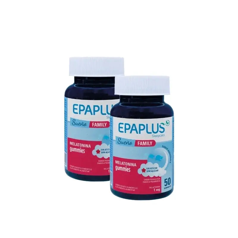 Epaplus Sleepcare Melatonina Gummies Plus, 50 bonbons gélifiés, lot de 2
