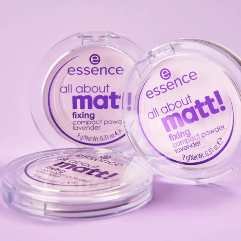 Poudre compacte fixante Essence « All About Matt ! » à la lavande, 9 g