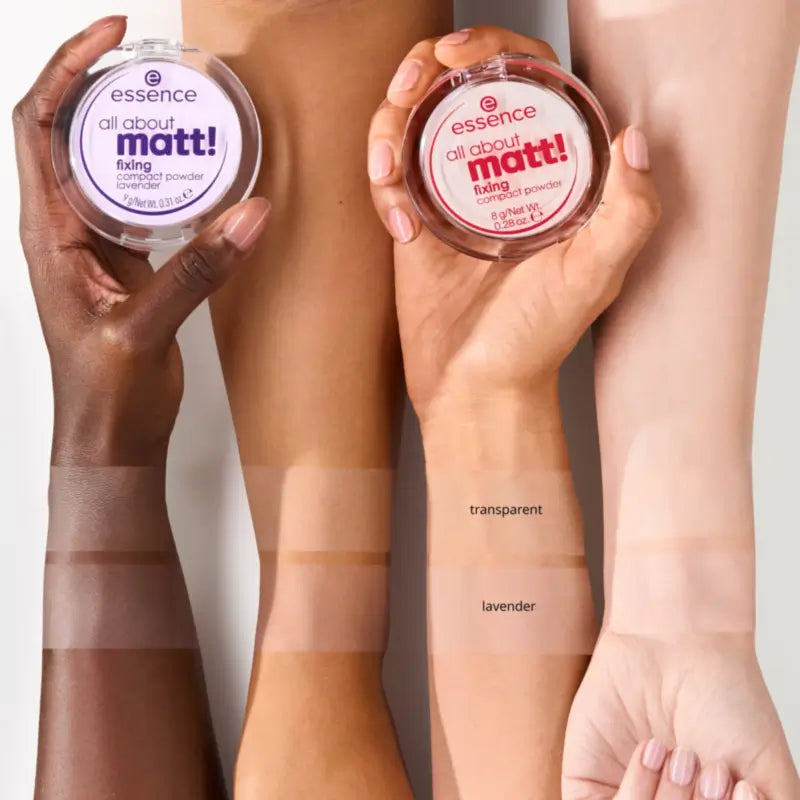 Poudre compacte fixante Essence « All About Matt ! » à la lavande, 9 g