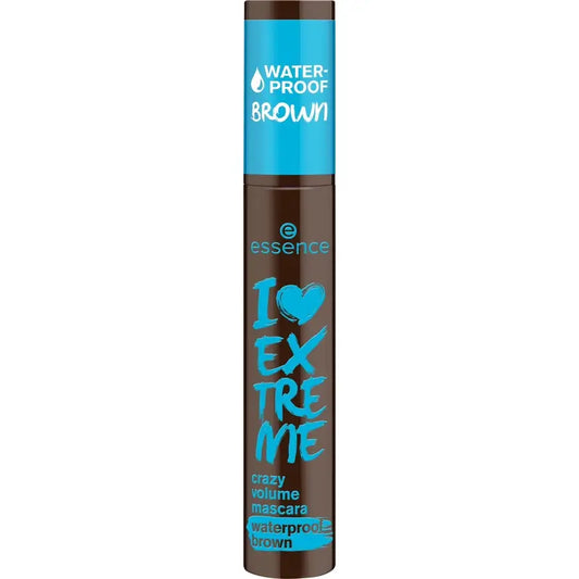Essence I Love Extreme Crazy Volume Waterproof Brown Mascara 01, 12 ml