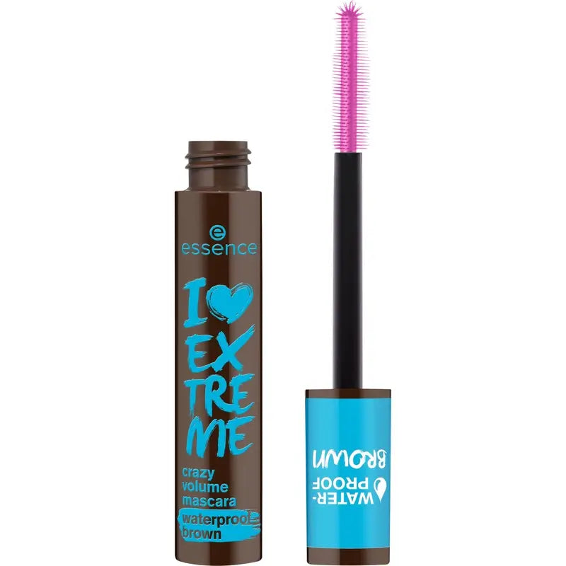 Essence I Love Extreme Crazy Volume Mascara imperméable brun 01, 12 ml
