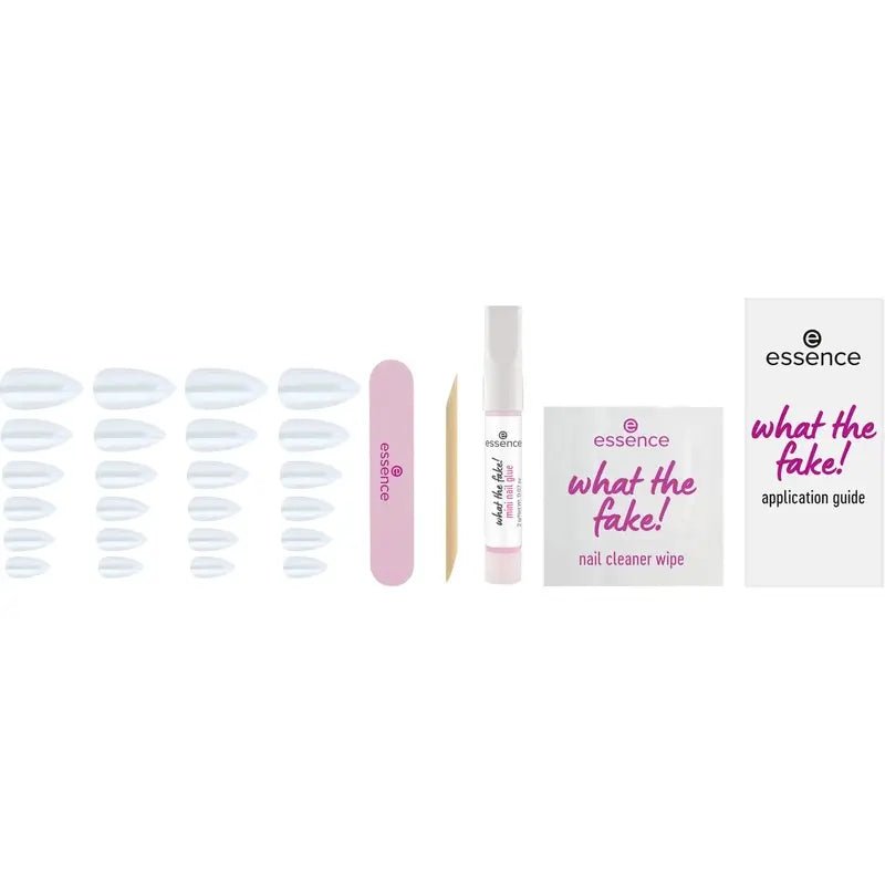Essence Manicure Set With False Nails What The Fake ! Press-On Nails 01 , 28 pièces