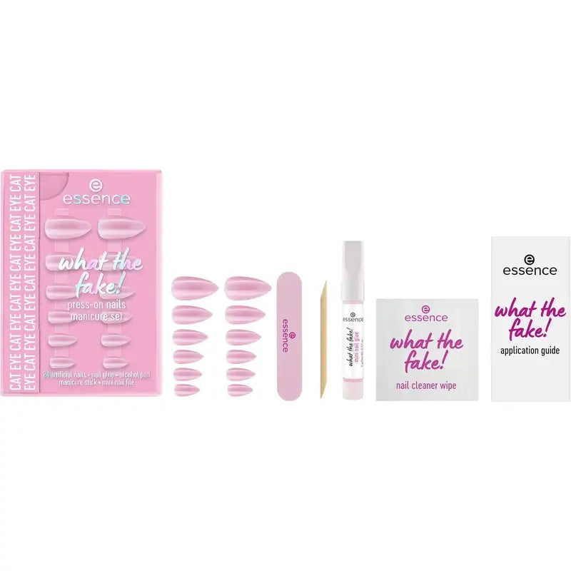 Essence Manicure Set With False Nails What The Fake ! Press-On Nails 02 , 28 pièces