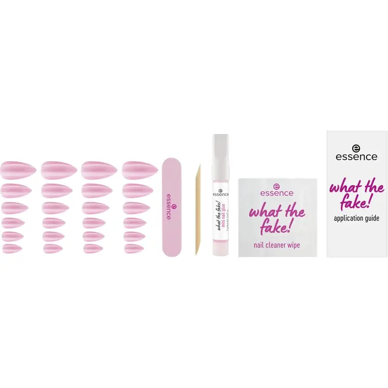 Essence Manicure Set With False Nails What The Fake ! Press-On Nails 02 , 28 pièces