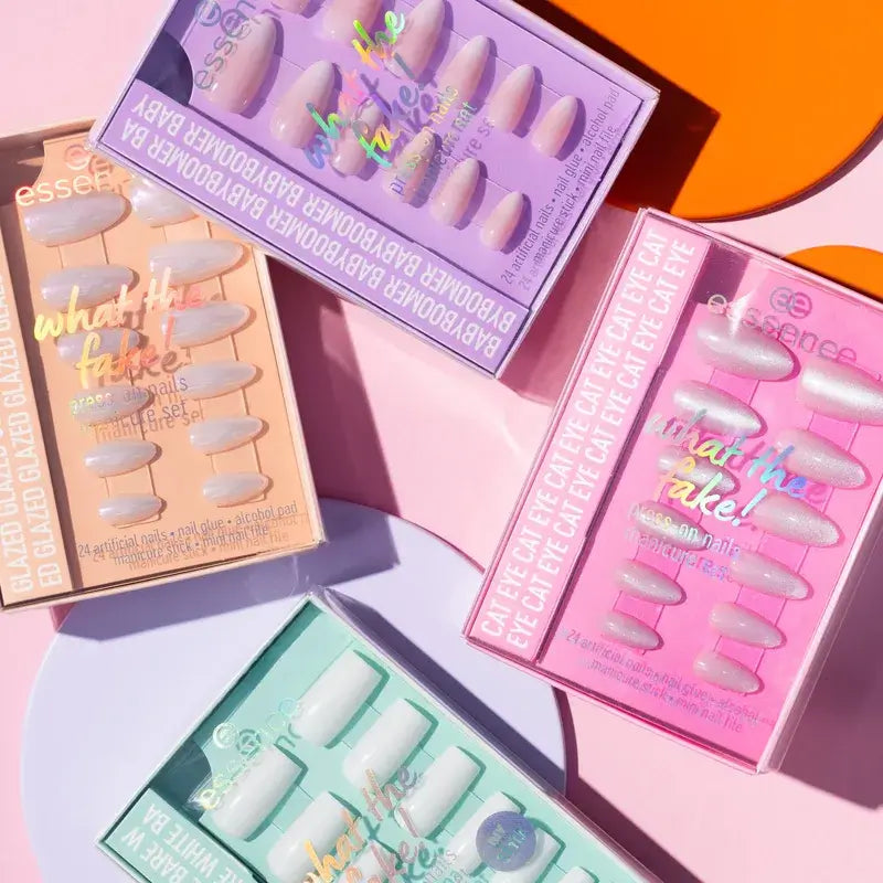 Essence Manicure Set With False Nails What The Fake ! Press-On Nails 03 , 28 pièces