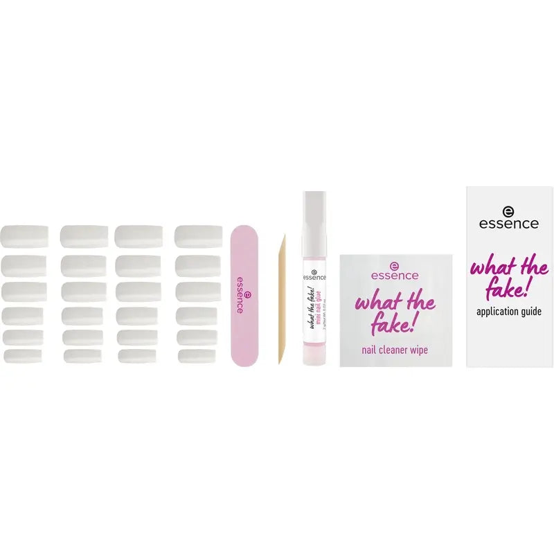 Essence Manicure Set With False Nails What The Fake ! Press-On Nails 04 , 28 pièces