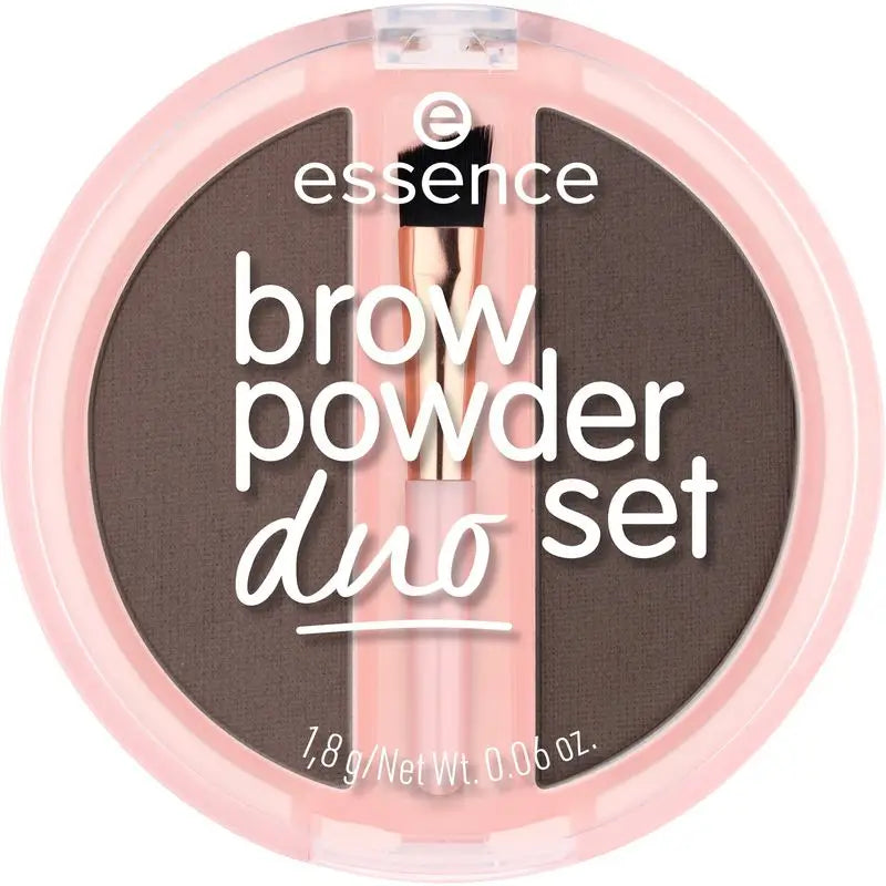 Essence Eyebrow Powder Duo Set 03 Brown, 1.8 g