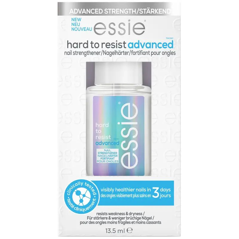 Essie Hard To Resist Advanced, traitement durcisseur d'ongles, technologie Msm, transparent