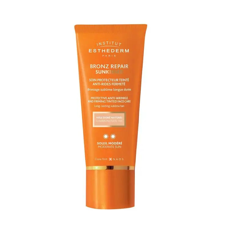 Institut Esthederm Bronz Repair Sunkissed Anti-Wrinkle Sun Cream Moderate Sun with Colour, 50 ml